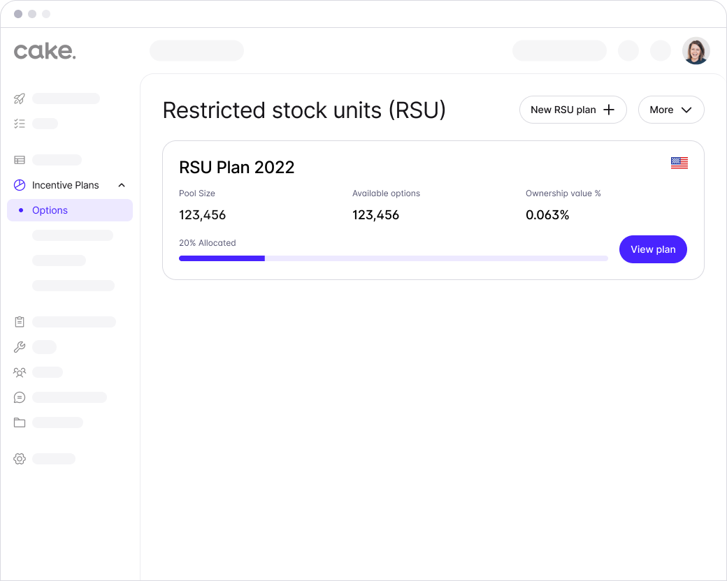 Dashboard mockup