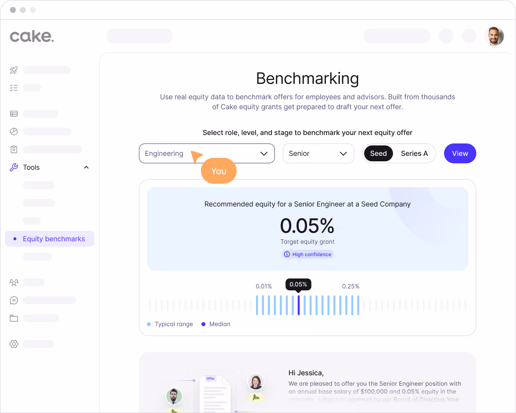 Dashboard mockup