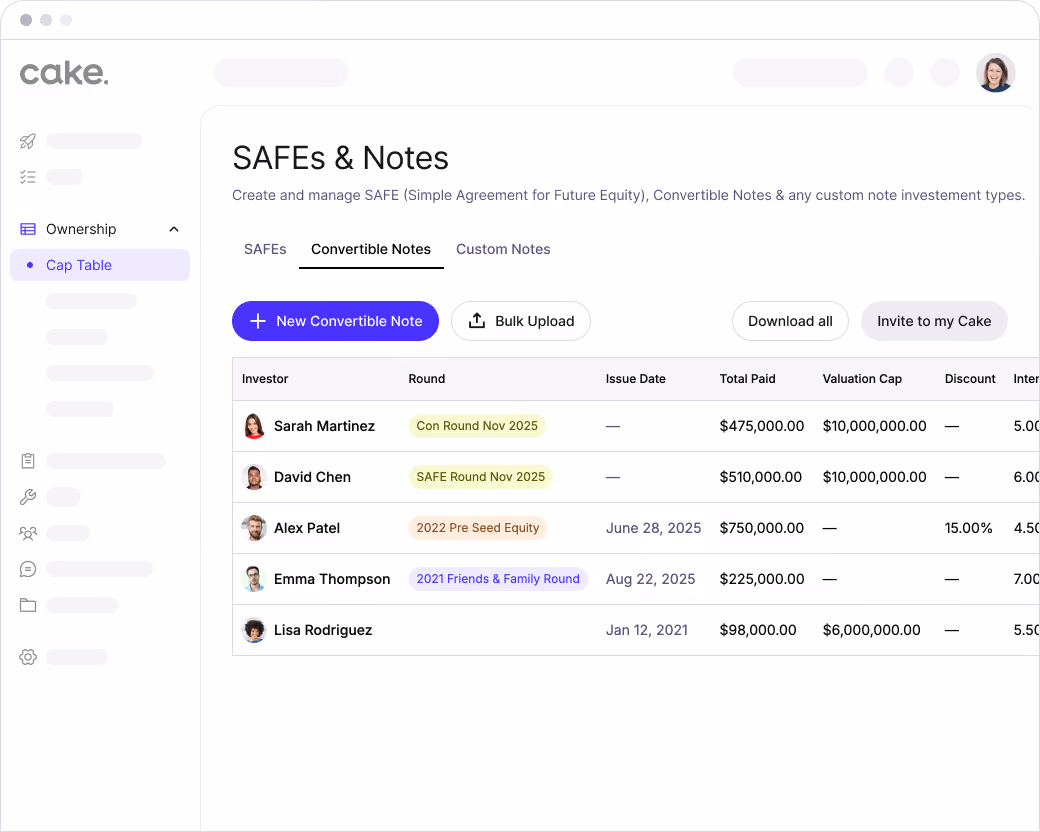 Dashboard mockup