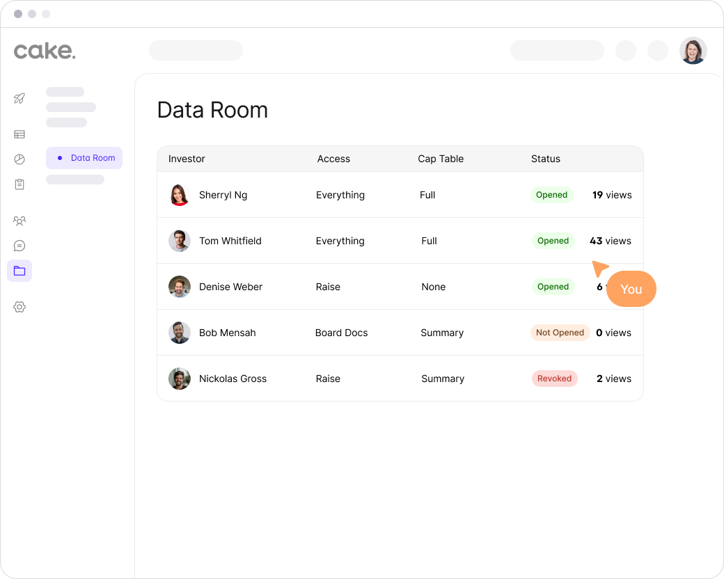Dashboard mockup