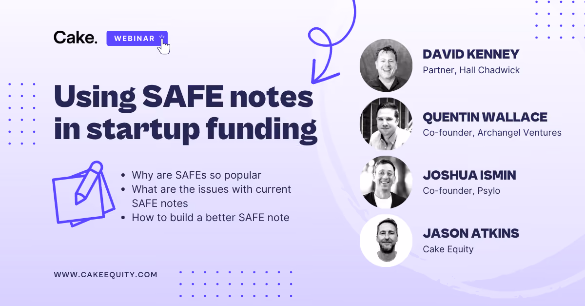 Using SAFE notes in startup funding