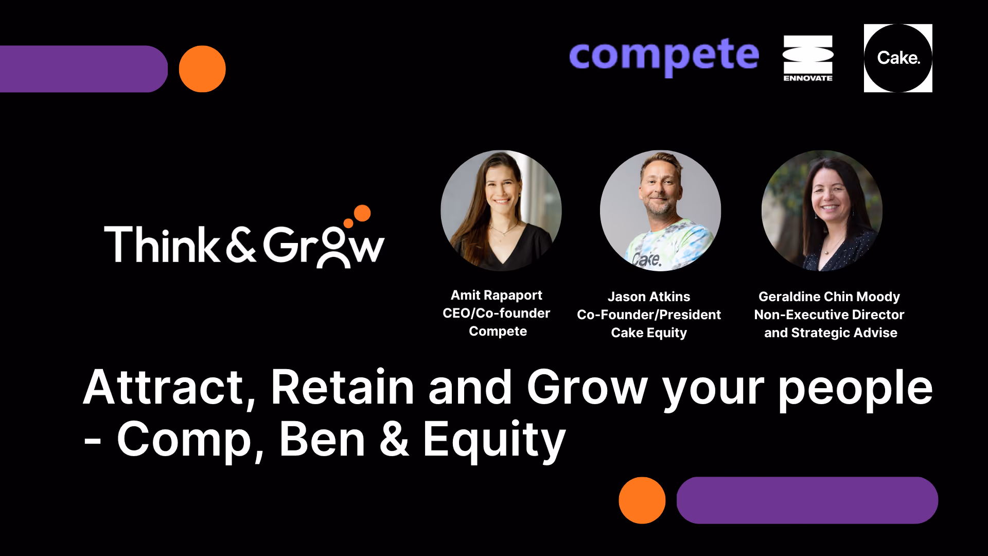Attract, Retain and Grow your people - Comp, Ben & Equity