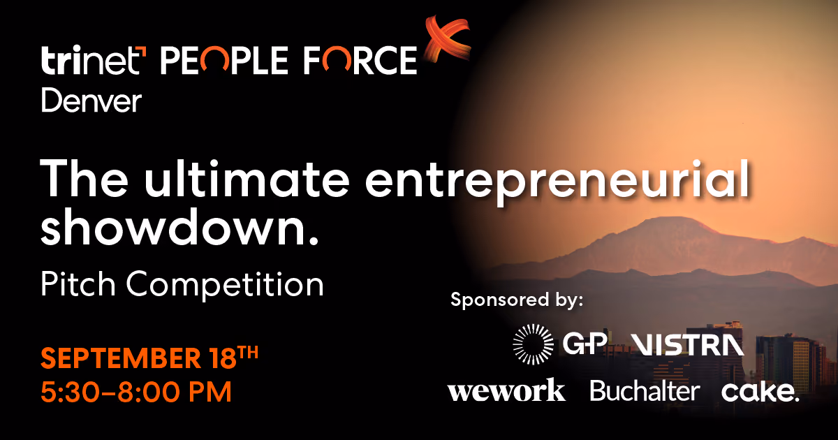 TriNet PeopleForceX Pitch Competition