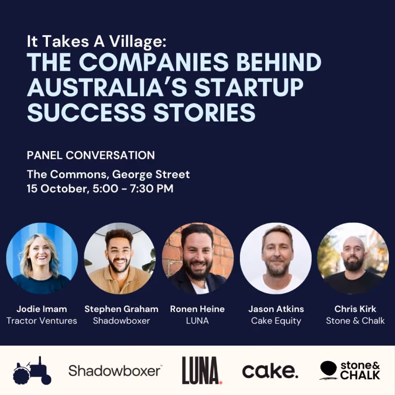 It Takes A Village: The Companies Behind Australia's Startup Success Stories