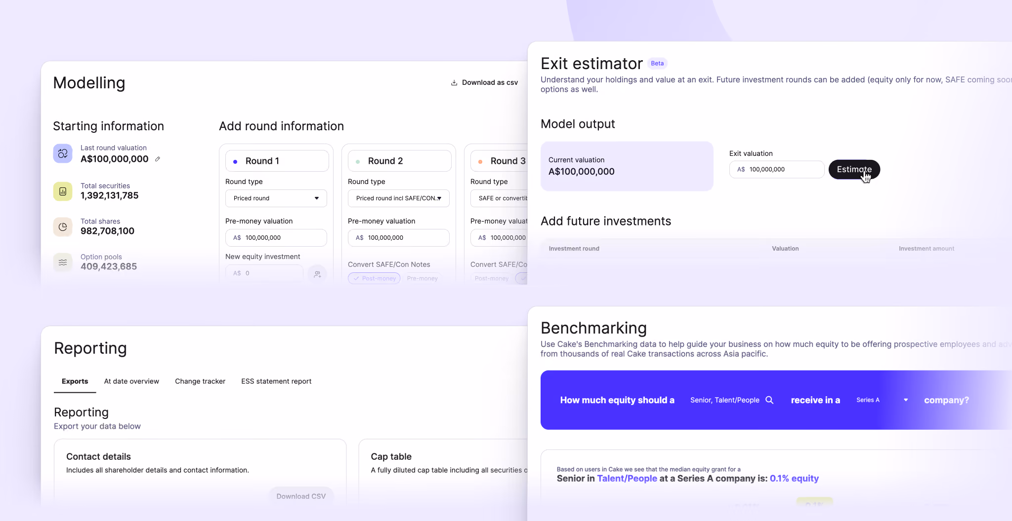 CakeEquity - new features for LLCs