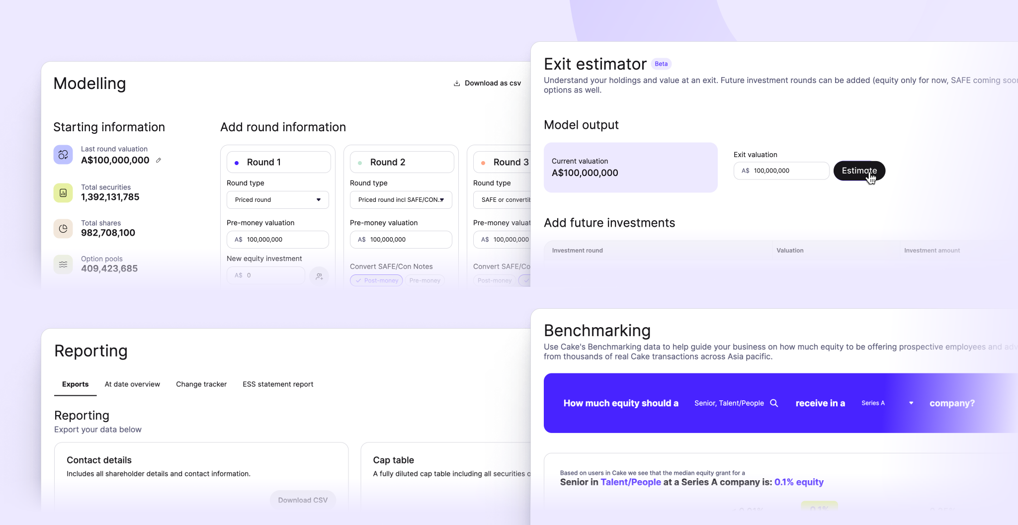 CakeEquity - new features for LLCs