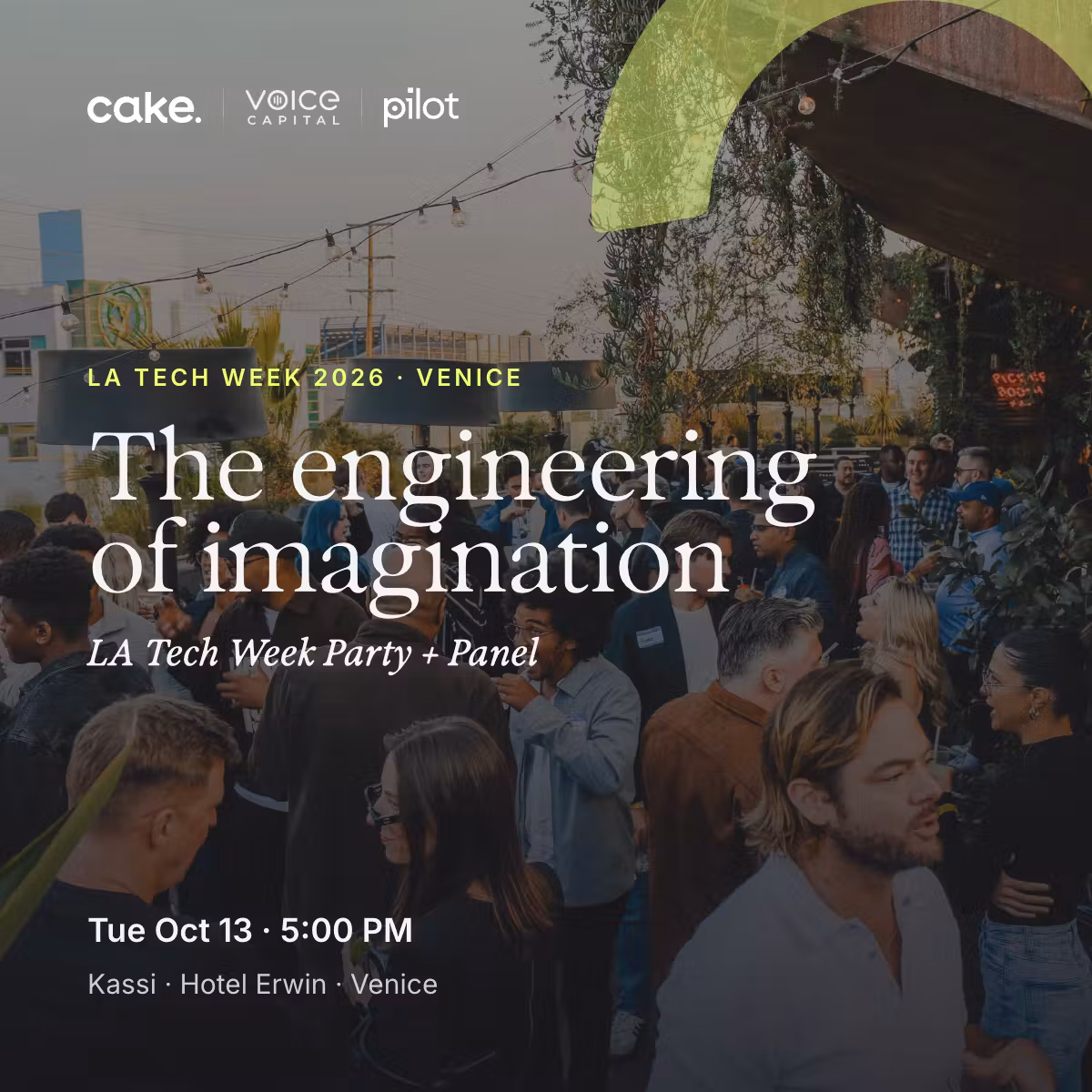 LA Tech Week Rooftop Party: The Engineering of Imagination