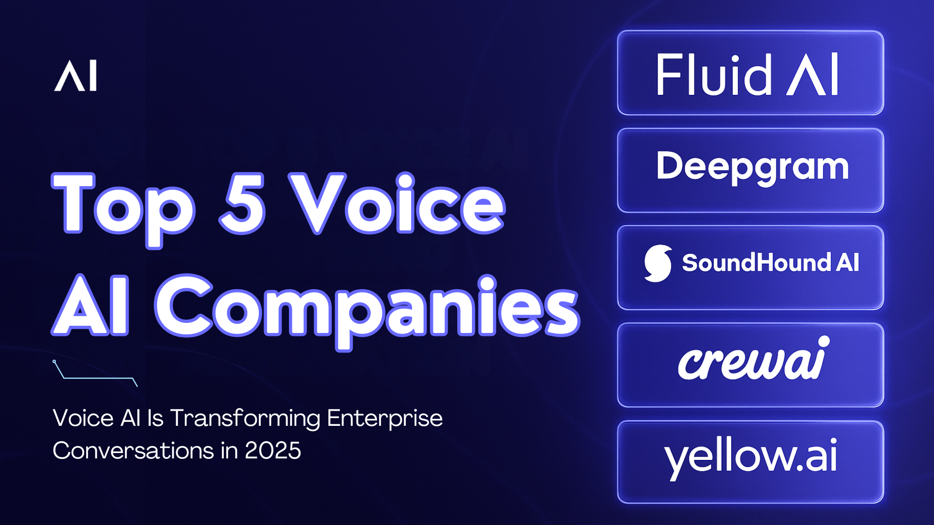 Top 5 Voice AI Companies Transforming Enterprise Conversations in 2025
