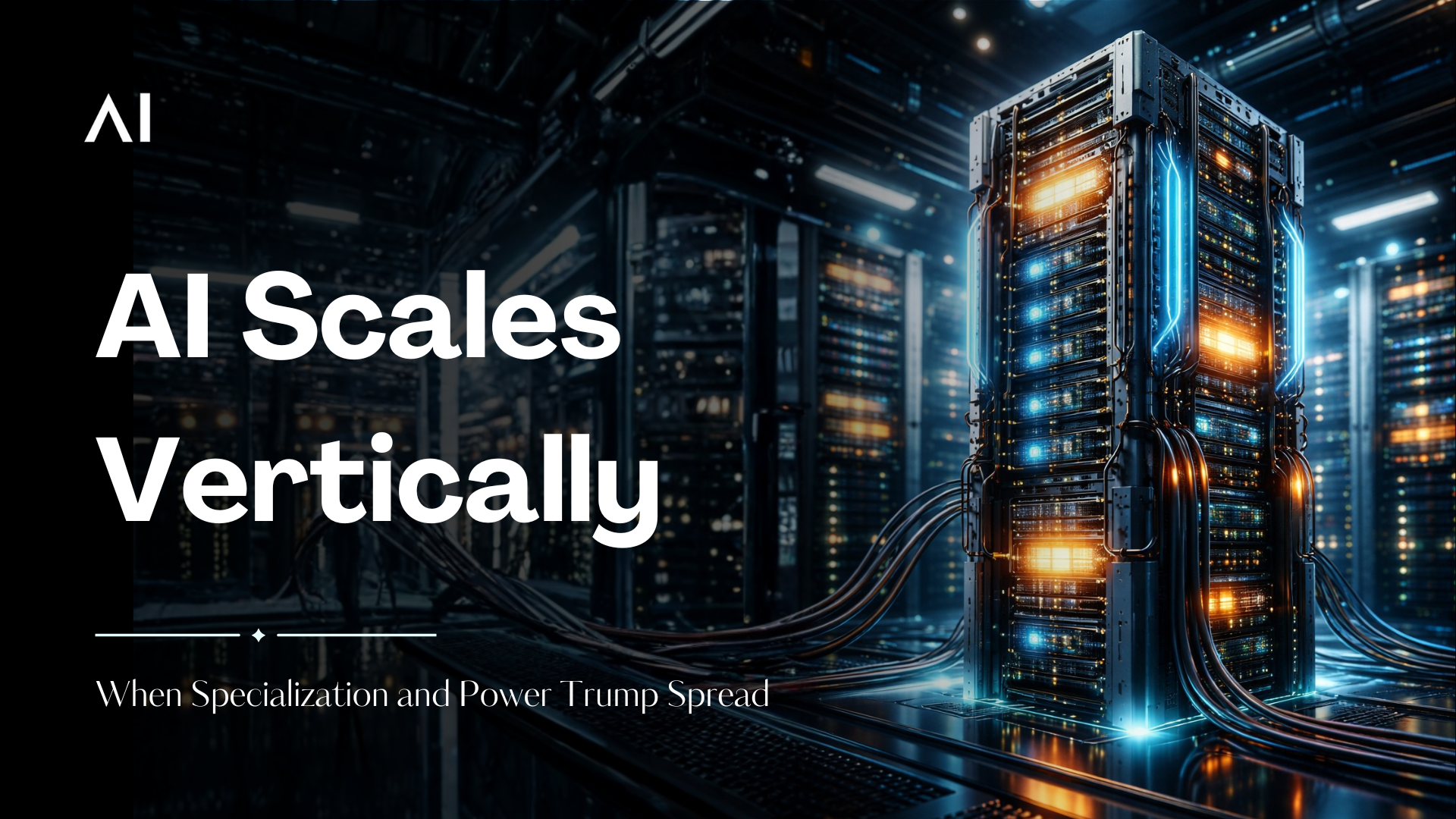 AI Scales Vertically: When Specialization and Power Trump Spread