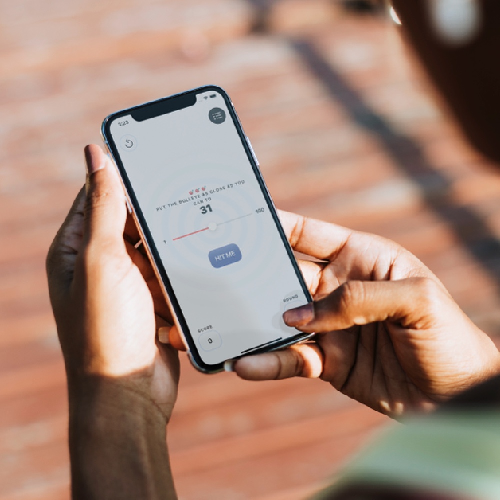Bullseye app on a iPhone screen