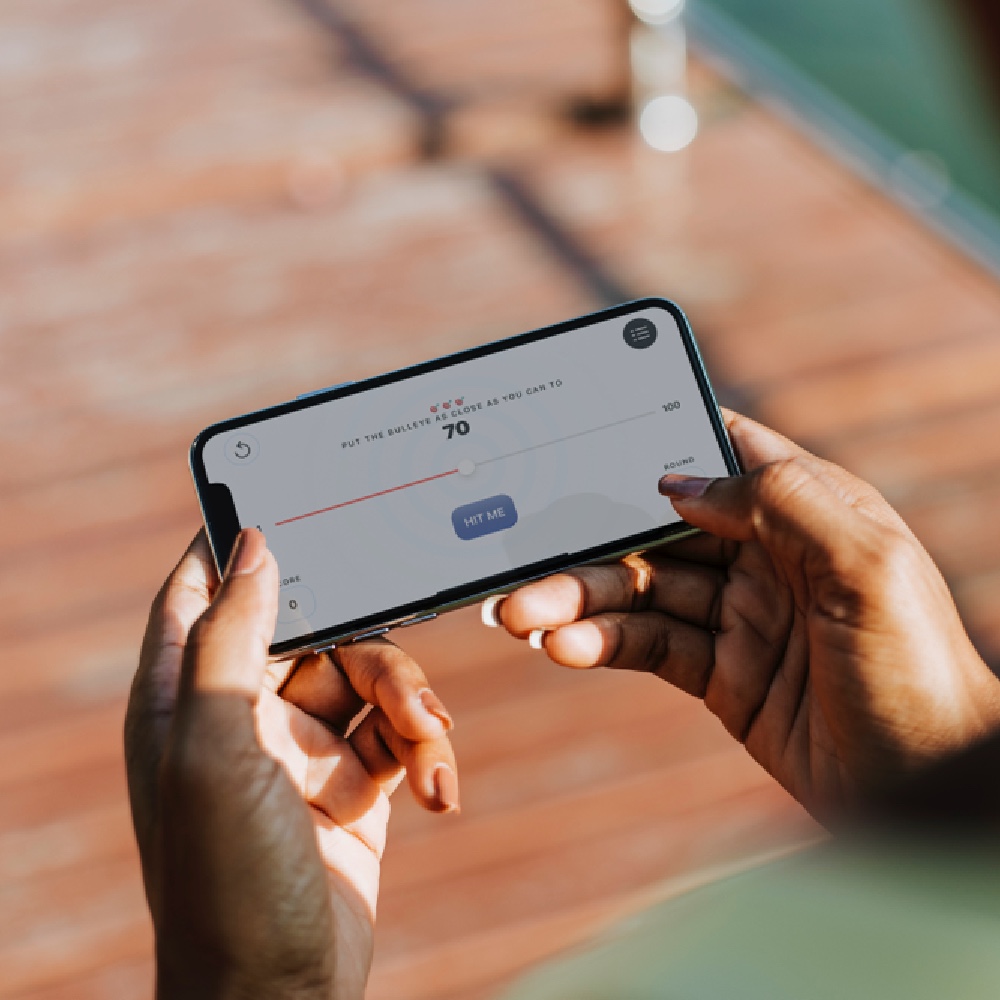 Bullseye app on a iPhone screen