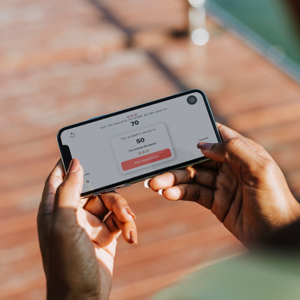 Bullseye app on a iPhone screen