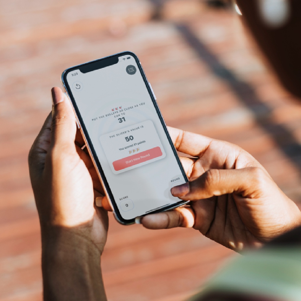 Bullseye app on a iPhone screen
