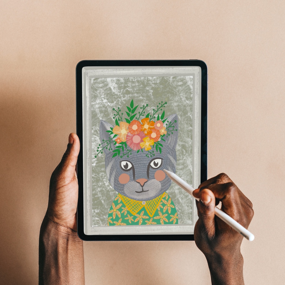 Illustration of a cat