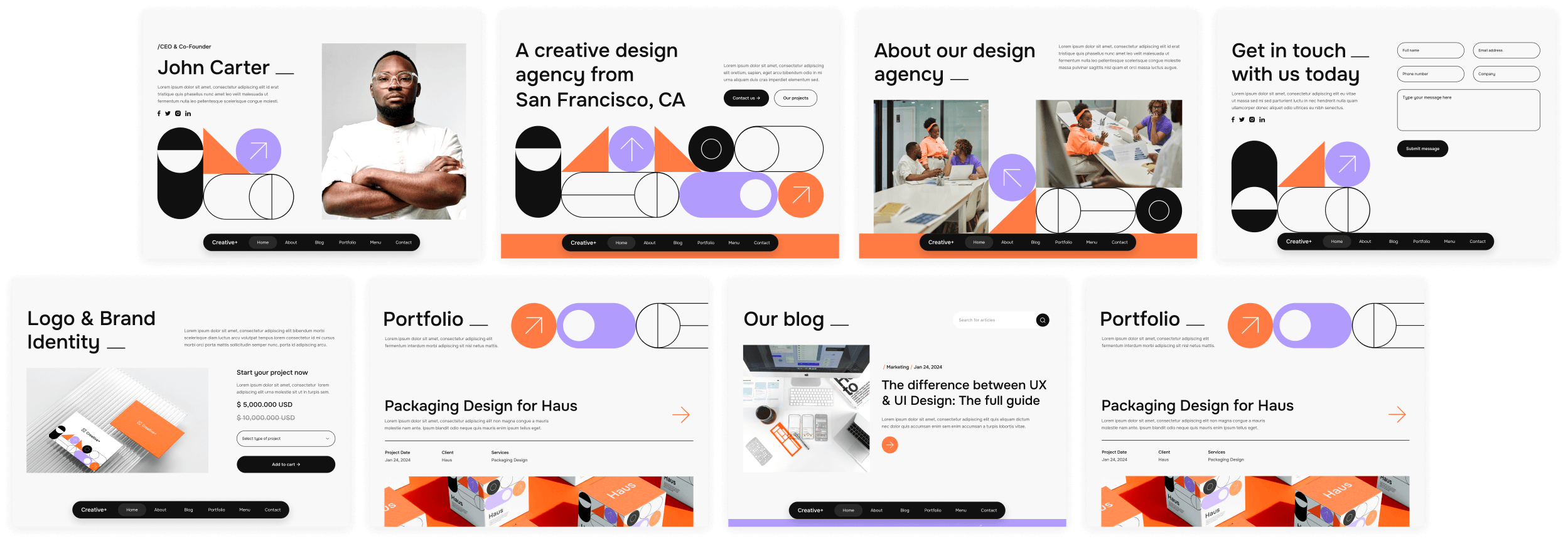 Buy Template - Creativeplus Webflow Template