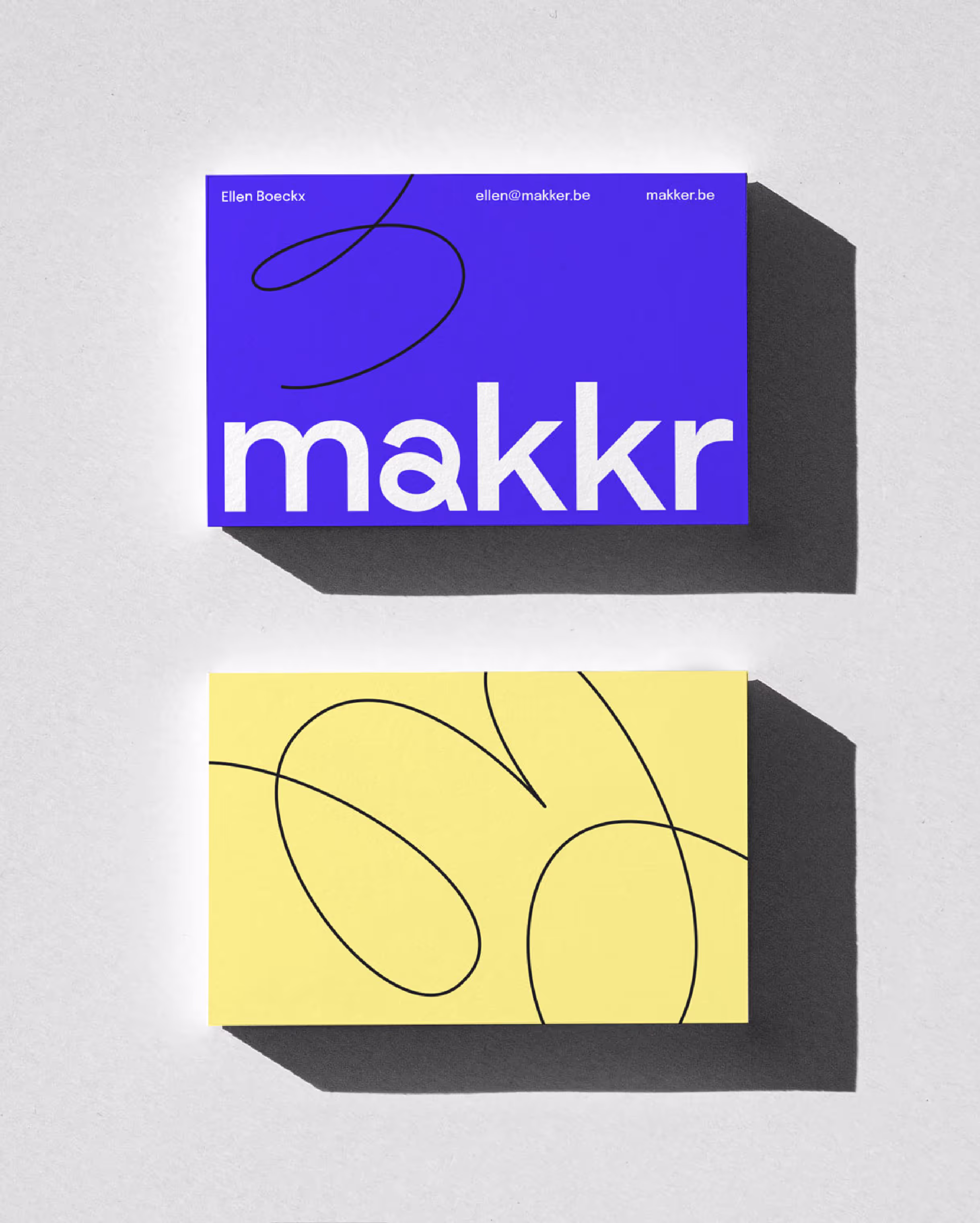 Visitekaartjes van Makkr.