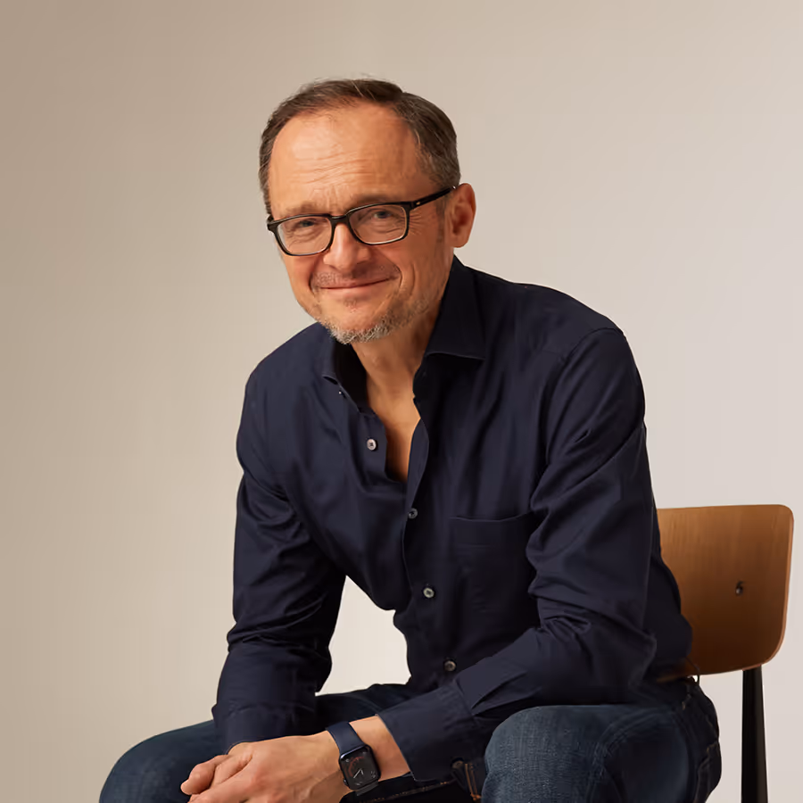A man in a black shirt