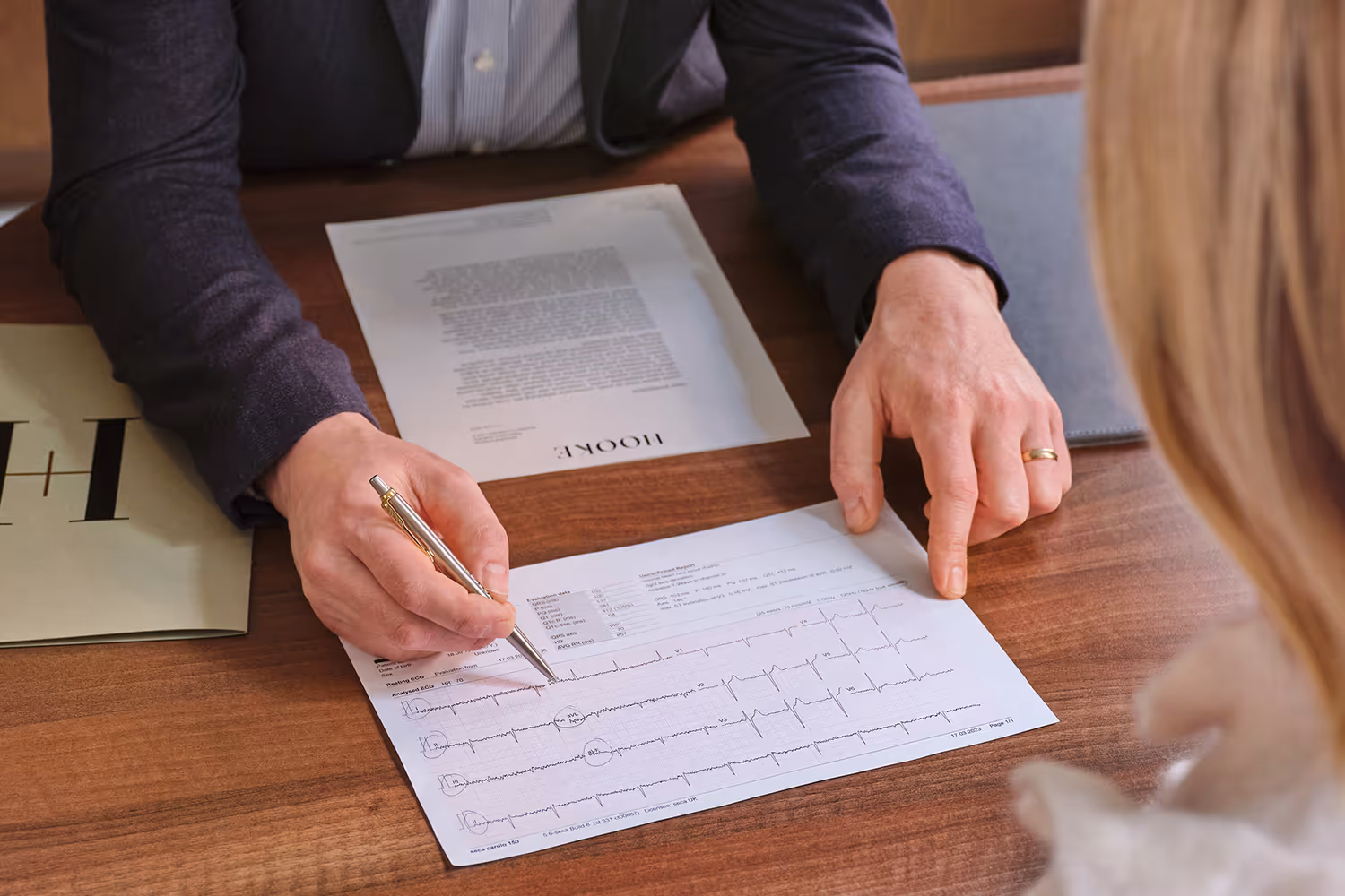Documents on a table