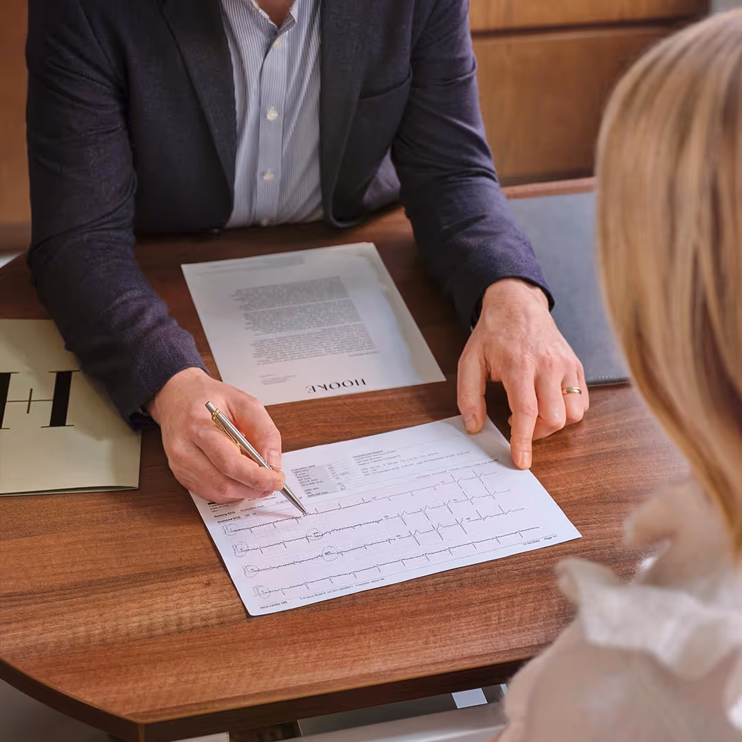 Documents on a table