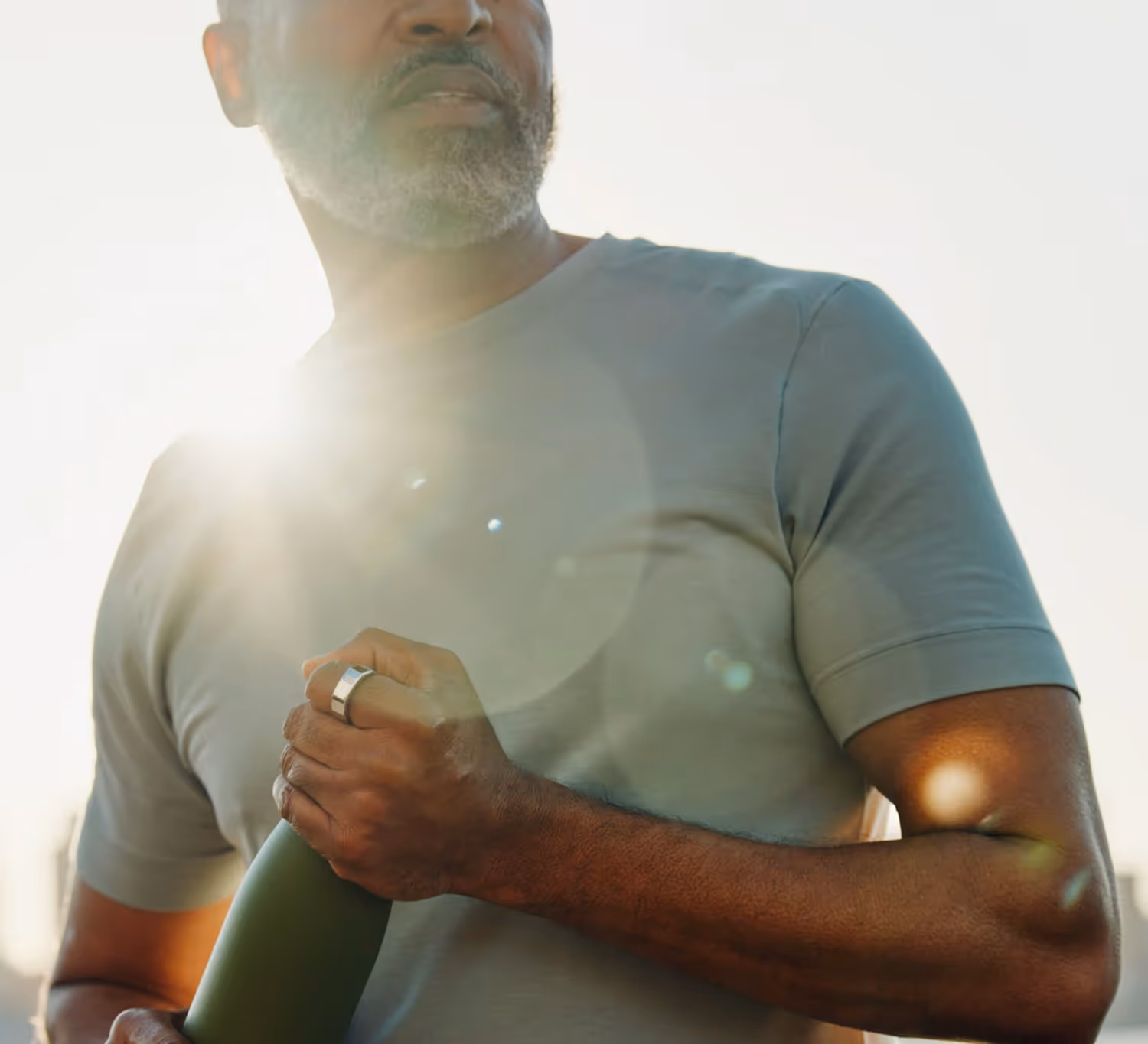 A man exercising