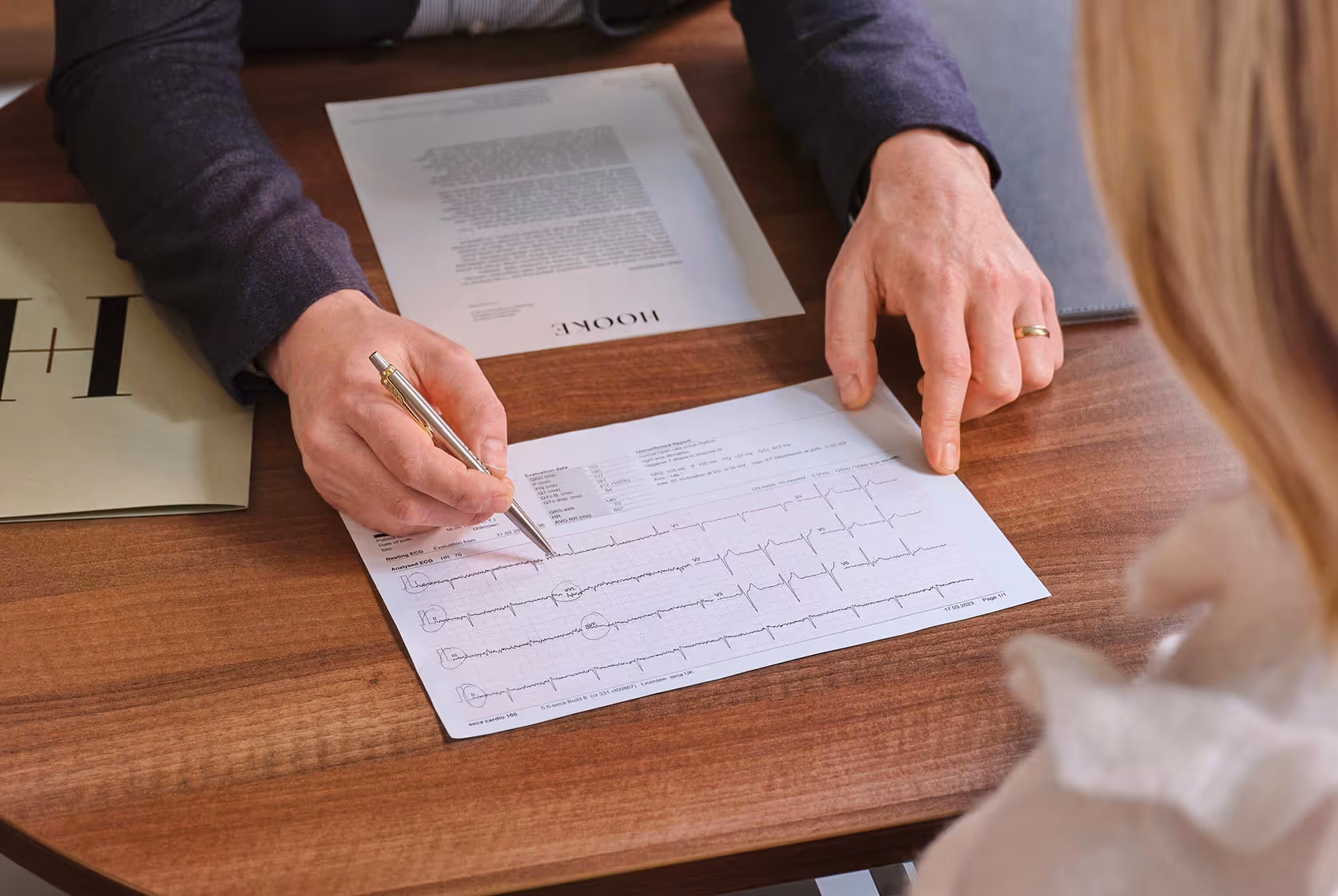 Documents on a table