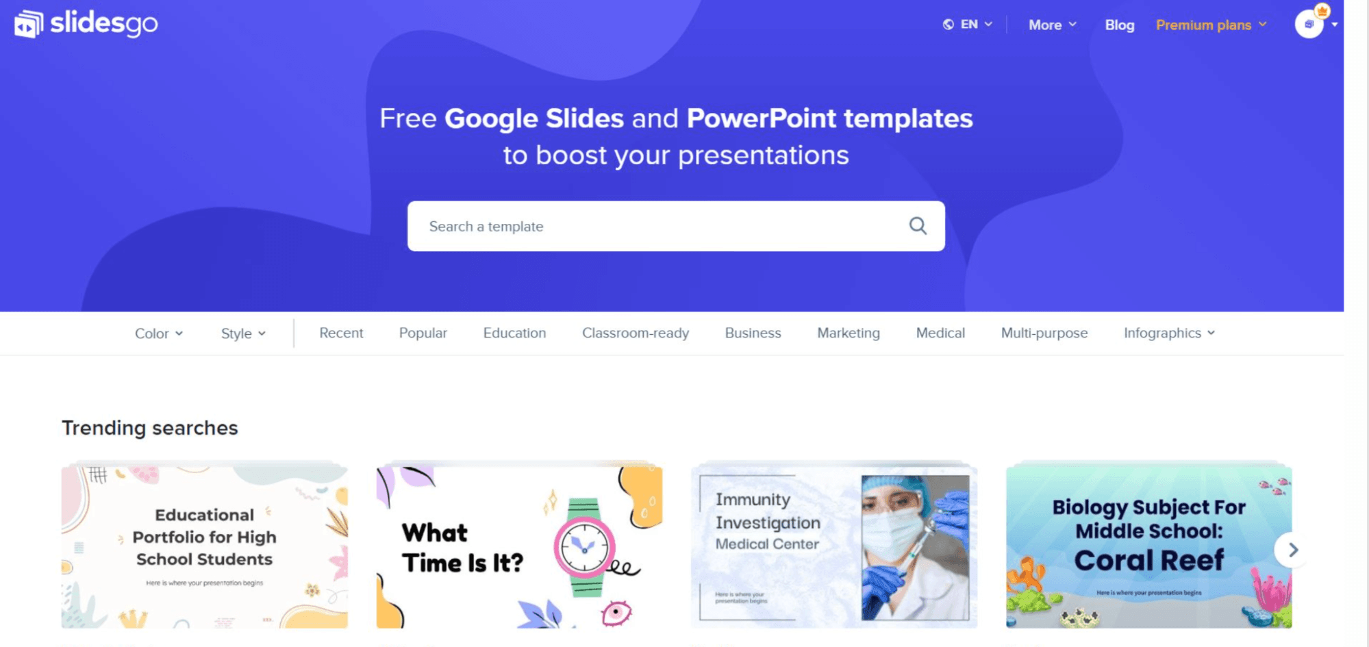 SlidesGo dashboard image