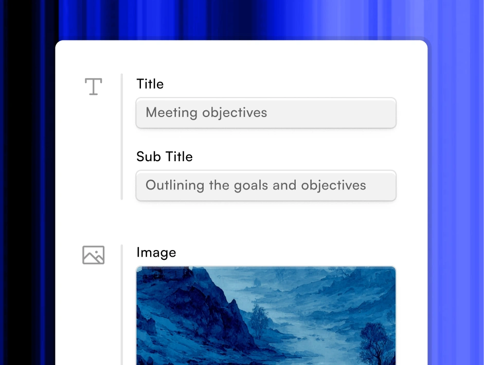 Library of design elements