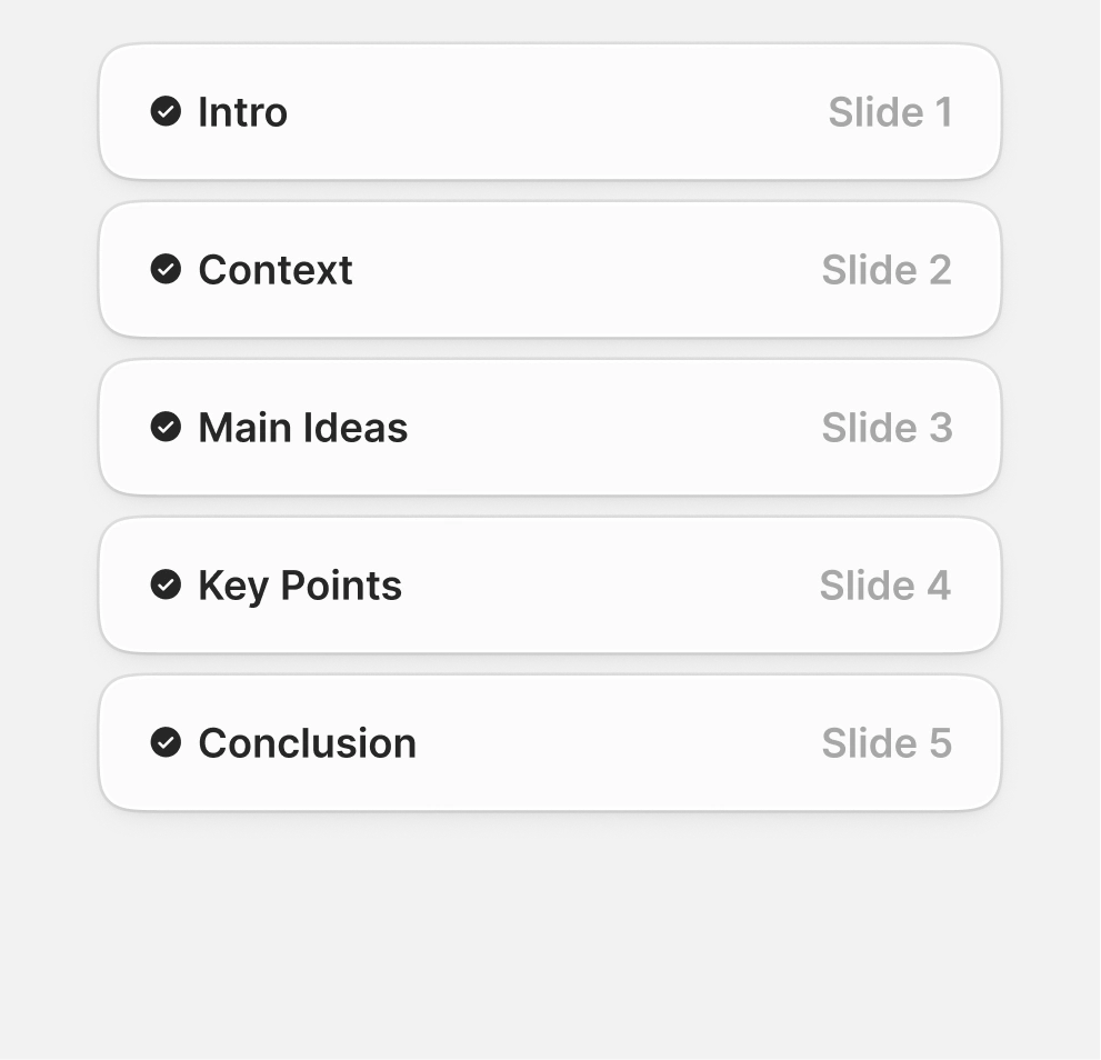 AI builds your slides with your brand