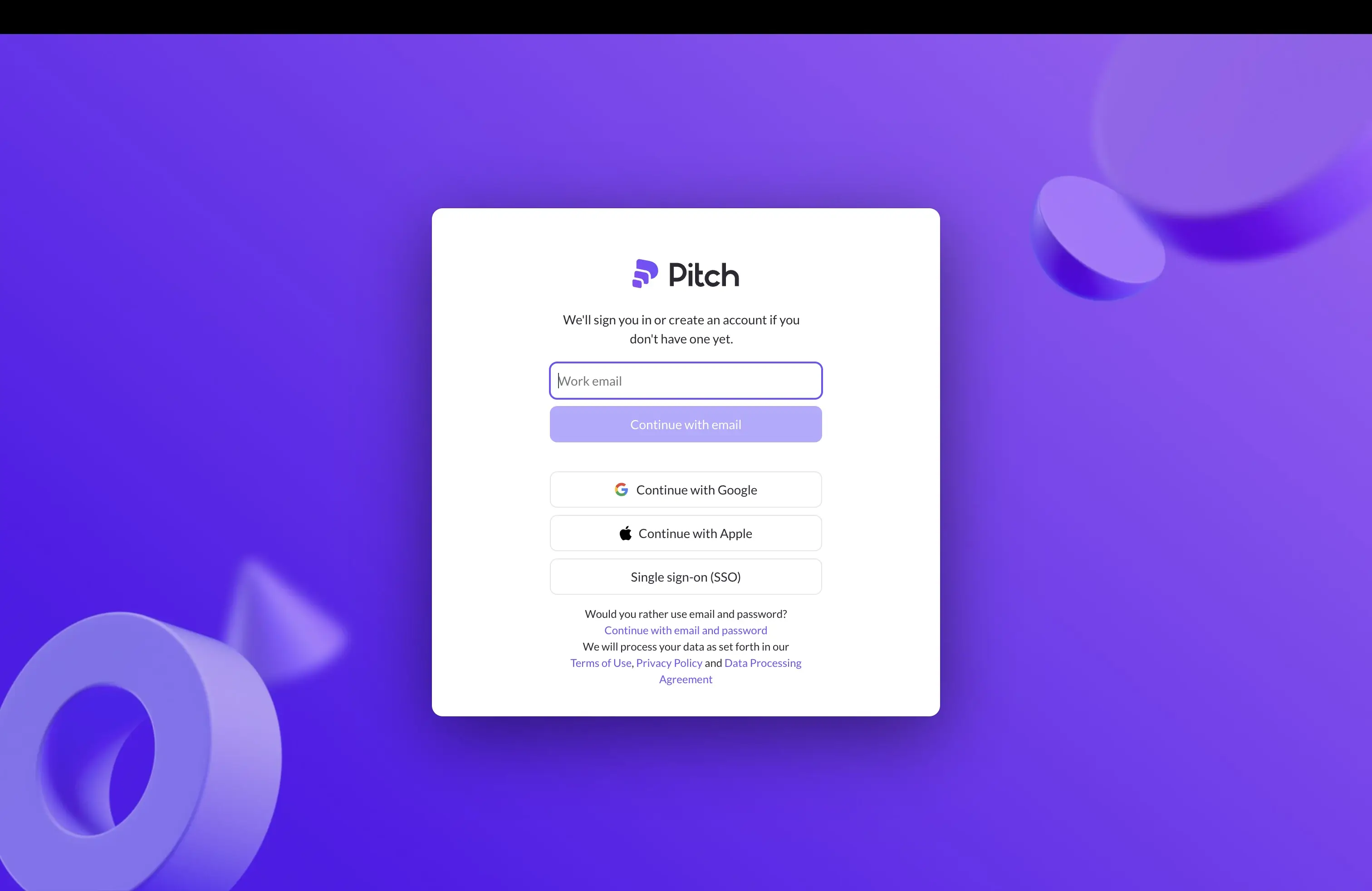 Pitch step 1 screenshot