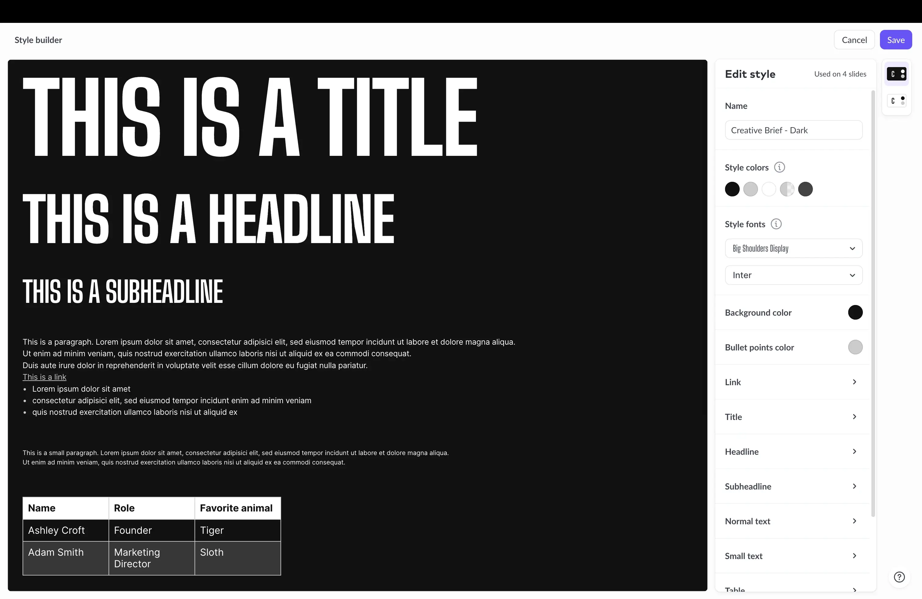 Pitch step 3 screenshot