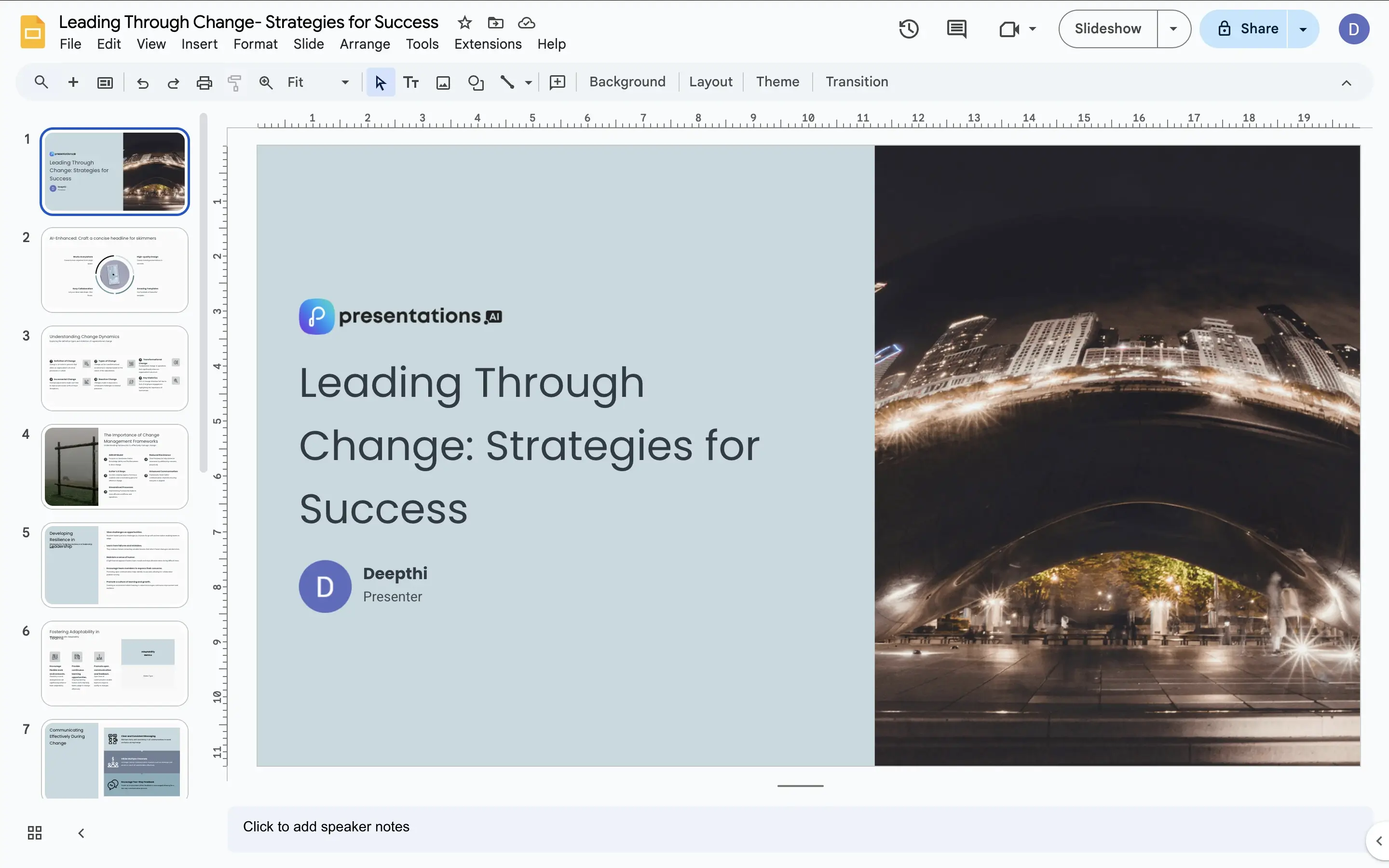 Google Slides step 3 screenshot