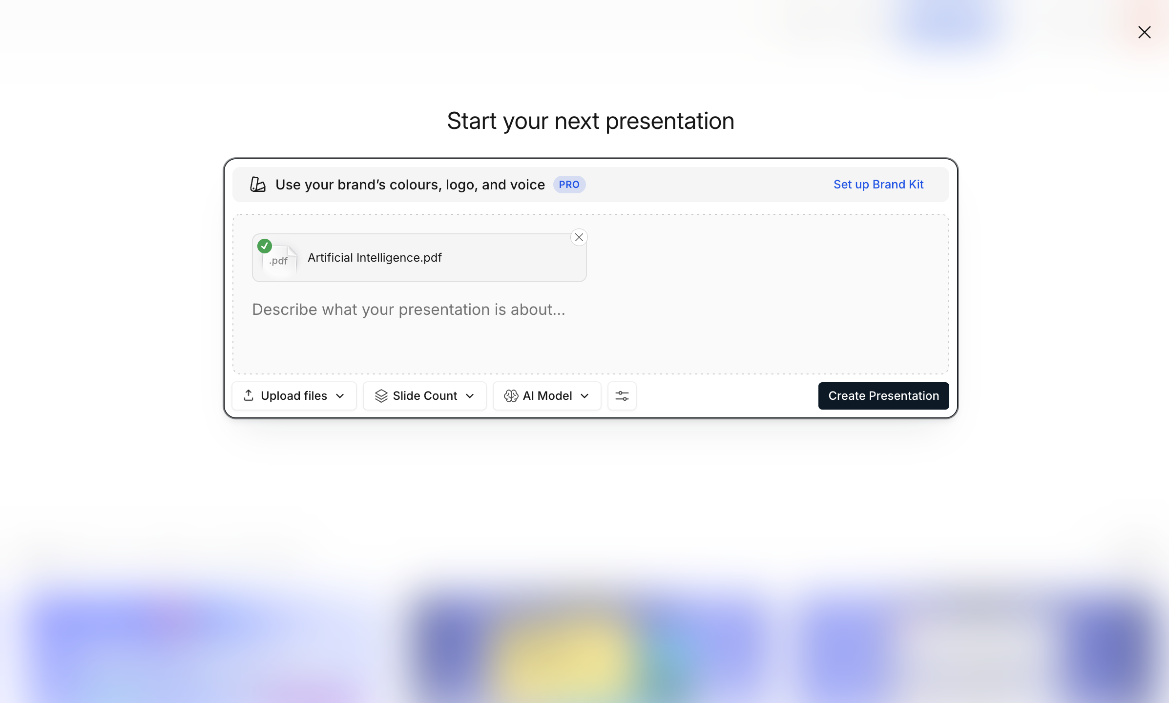 Upload your document