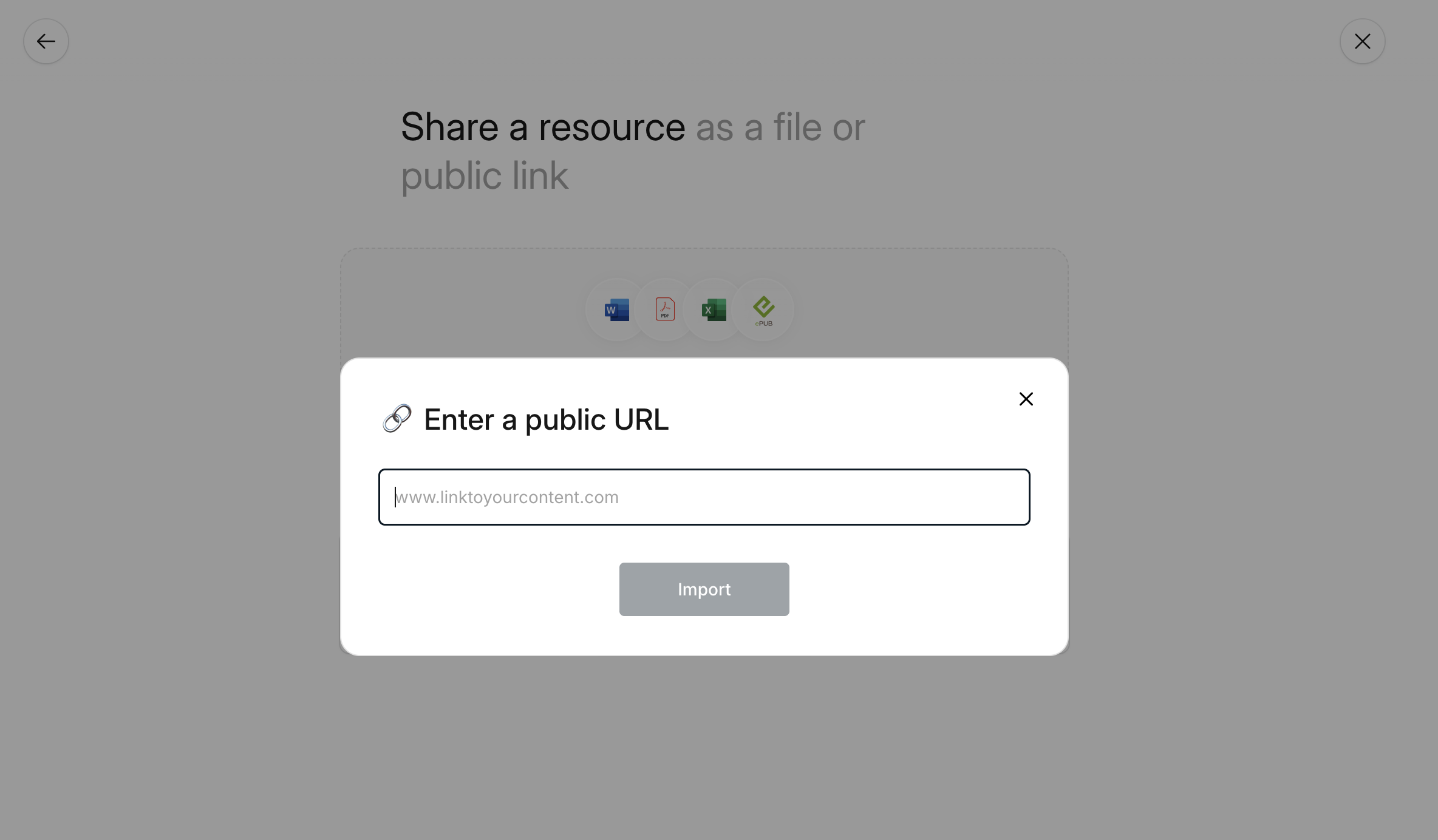 Import URL