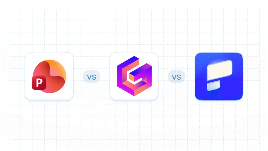 파워포인트 대 감마 대 Presentations.AI