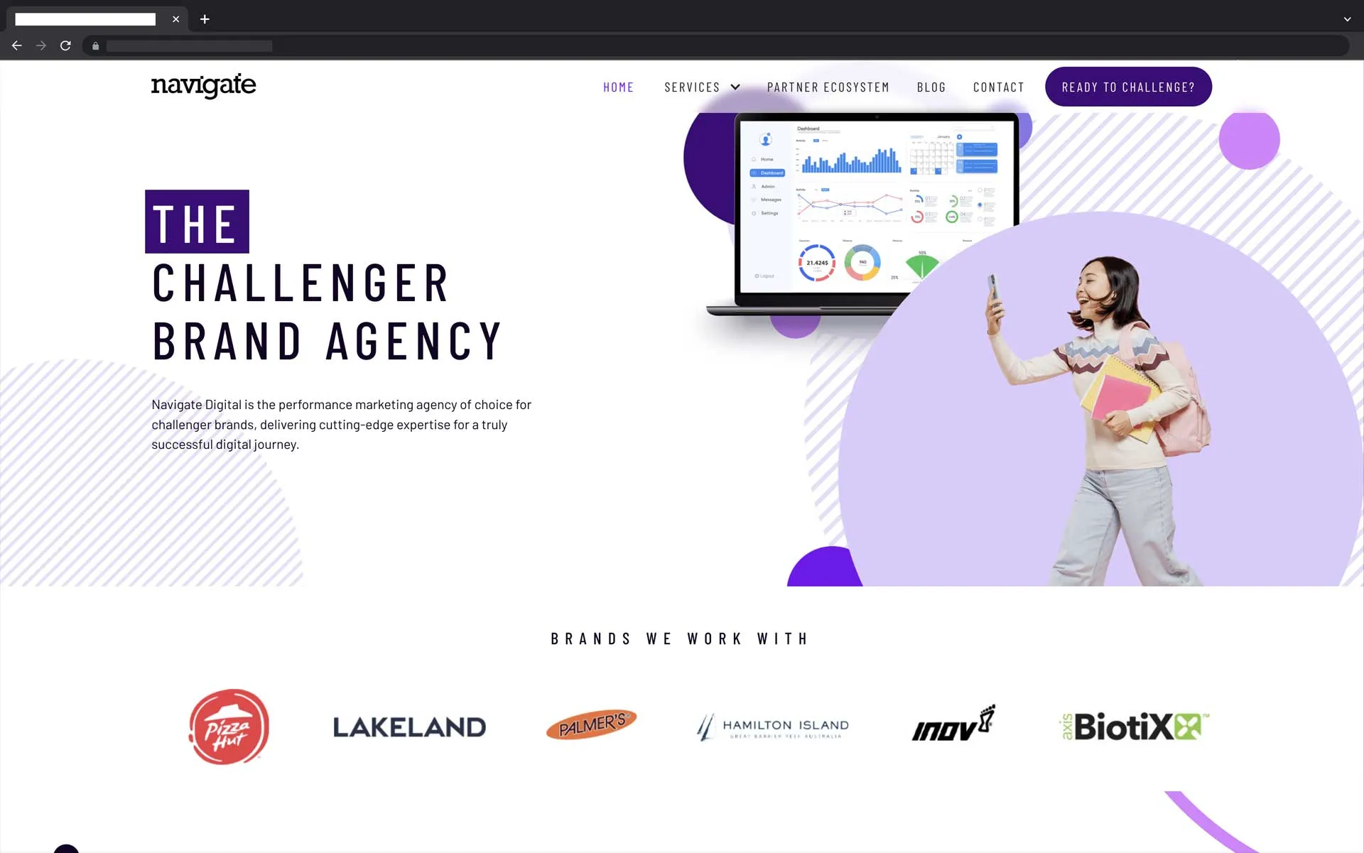 Navigate Digital Website.