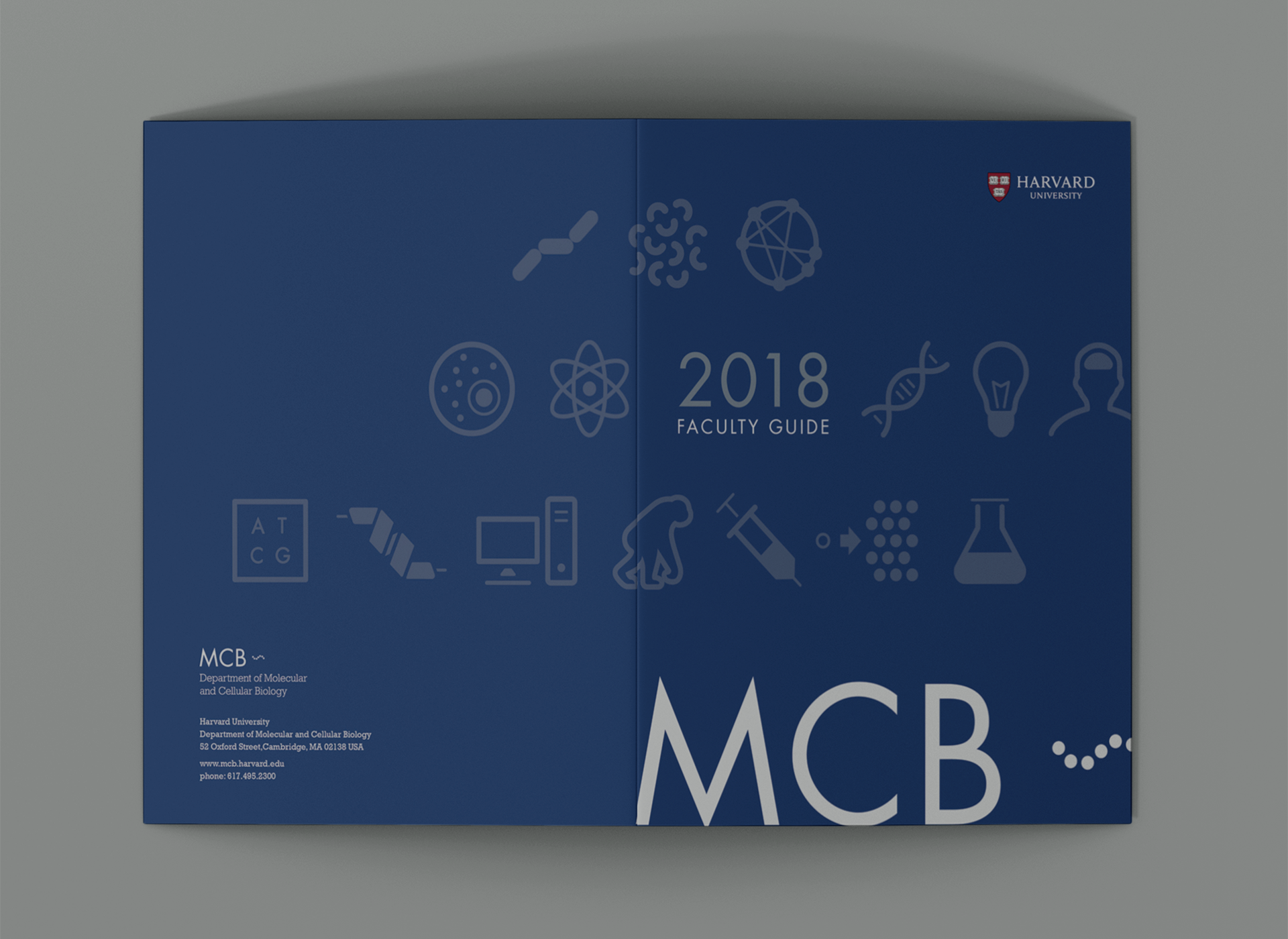 Front and back covers of 2018 MCB Faculty Guide
