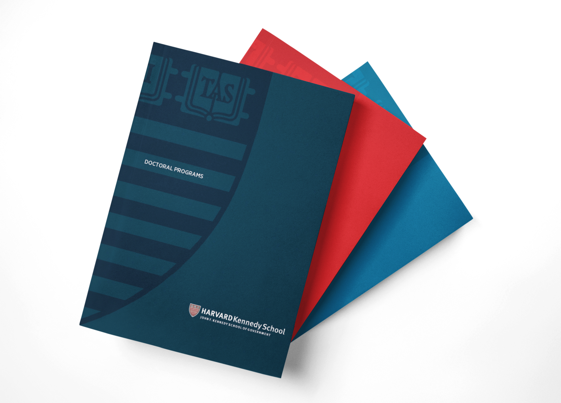 stack of degree program folders