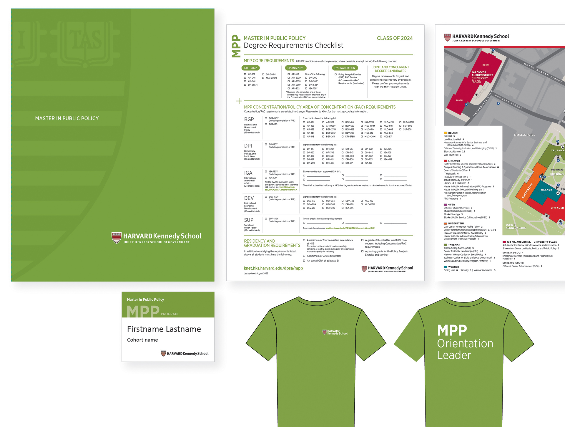 MPP Program print communications and t-shirts