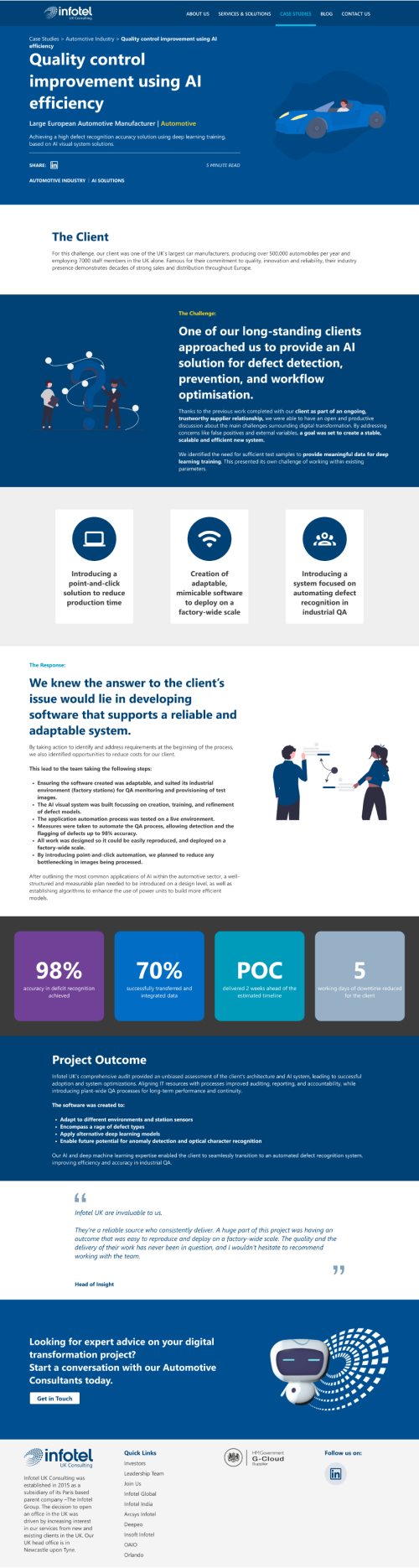 Case Study Page Mockup