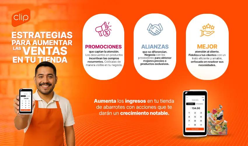 Joven mostrando estrategias para aumentar las ventas en tu tienda