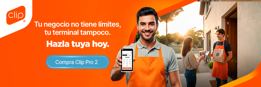 Joven mostrando como hace crecer su negocio con Clip Pro 2
