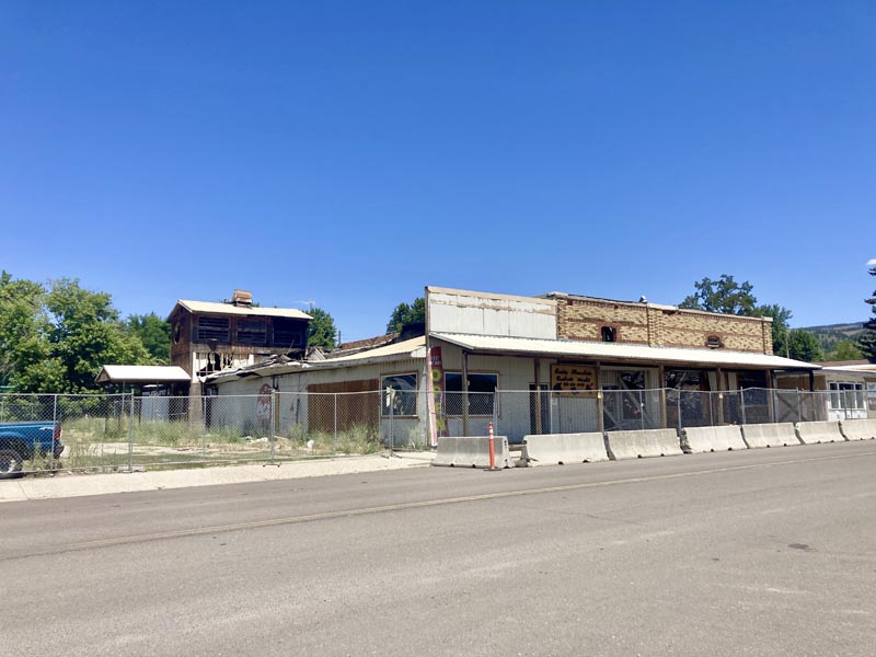 The remains of the Council Valley Market as of July 11.