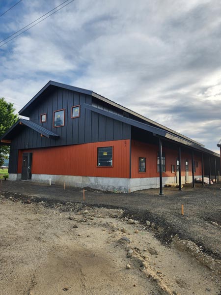 A view of the exterior of the new youth center in New Meadows. Photo credit: Rachel Reynaga