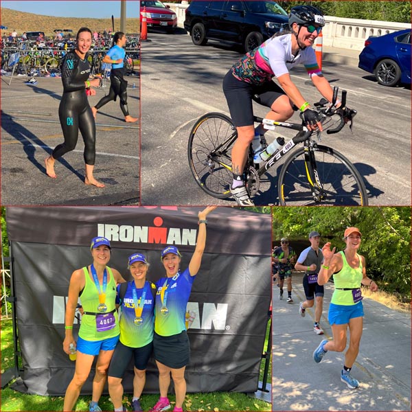 Sisters Valerie Armichardy, Ramona Beyuka and Aicha Hull competed as a team at the half Ironman Triathlon in Boise on Saturday. Aicha swam 1.2 miles, Ramona cycled 56 miles and Valerie ran 13.1 miles. They finished in 5 hours and 44 minutes and were the 4th female relay team out of 19 teams.