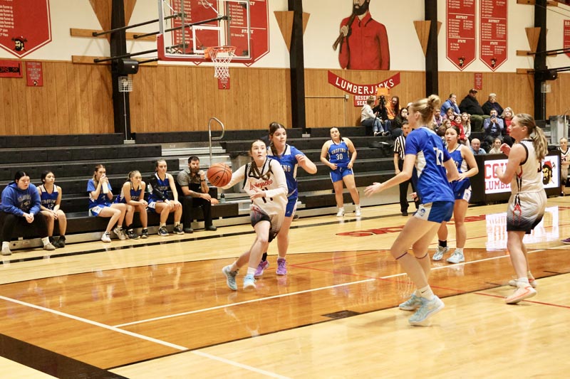 #24 Senior Eliza Bingham makes a play against Victory Charter on November 24. Council lost 52-44 in overtime. 