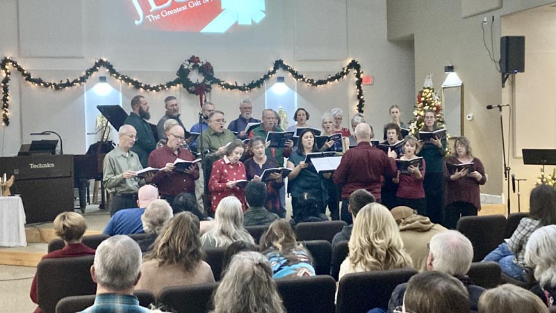 The Council Community Choir performs on Sunday, December 14 at the Council Community Church.