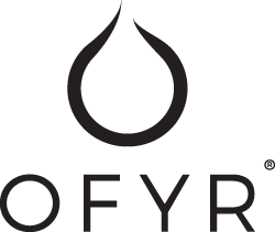 Ofry logo with abstract fire element as symbol