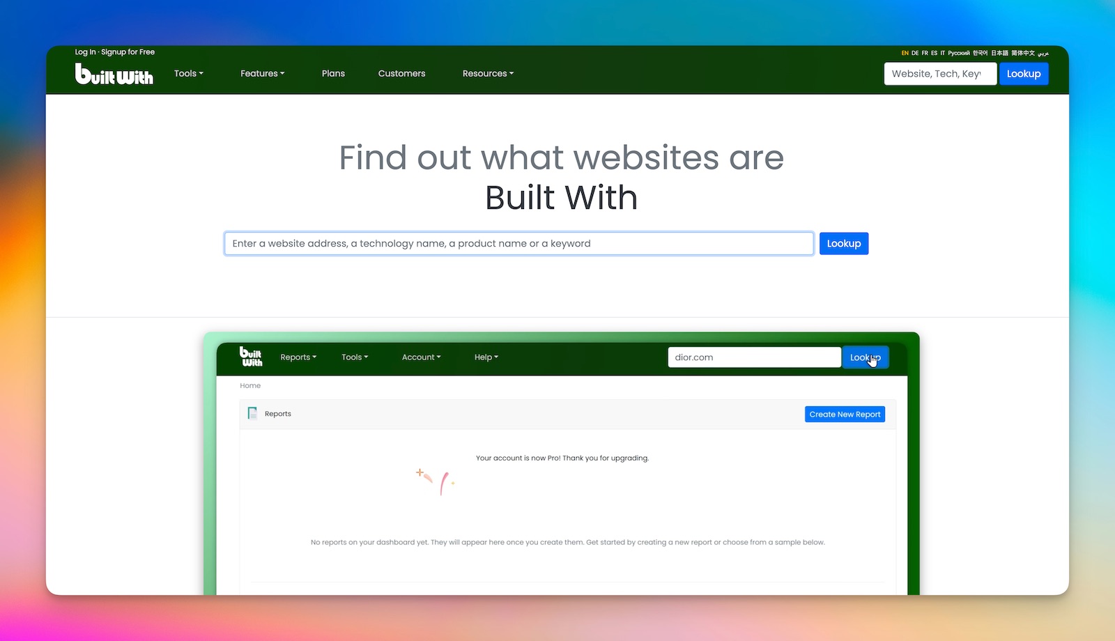 builtwith as wappalyzer alternative