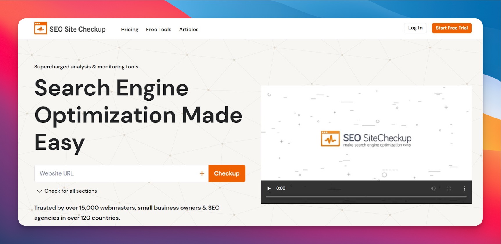 SEO Site Checkup Audit-Ergebnisse zeigen Bestanden/Nicht-bestanden-Prüfungen für Meta-Tags, Geschwindigkeit und Mobile-Optimierung