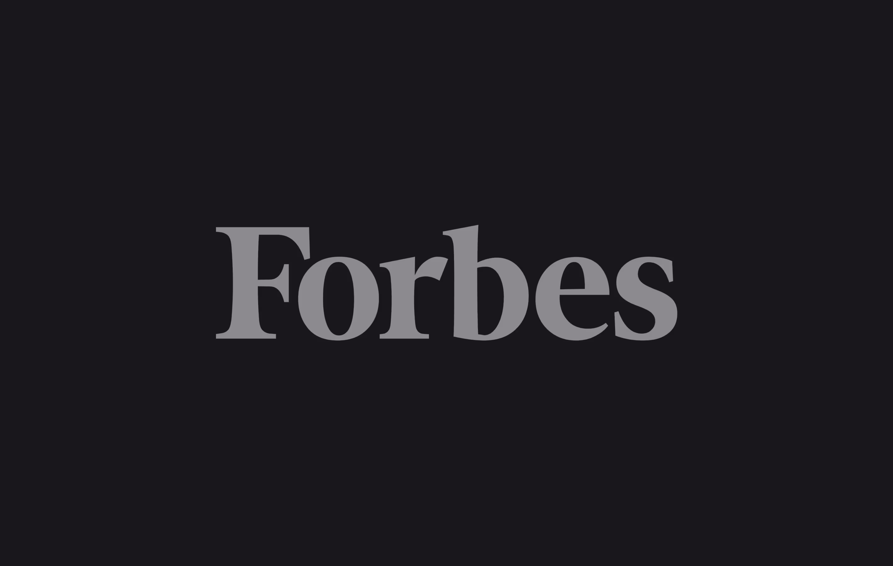 giant image of rectangle black with soft white gray major logo like forbes